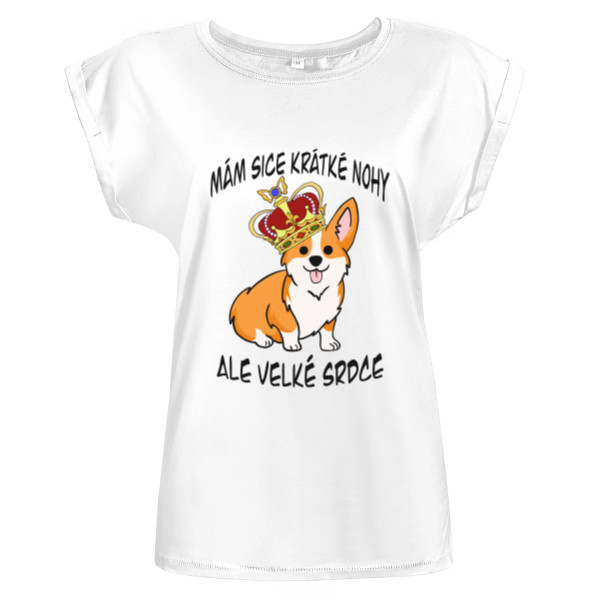 Tričko s potiskem Corgi - krátké nohy 
